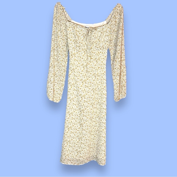 💥HP💥NWT Vernacular Peasant Style Midi Dress in Antique Floral Print. Size Small - Picture 2 of 13